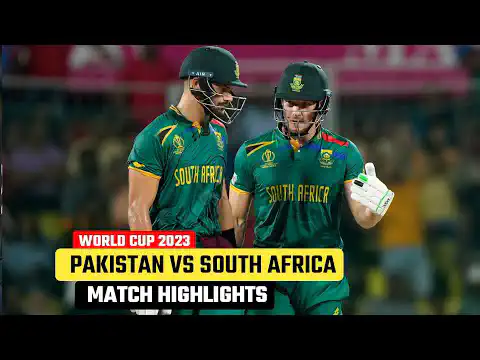 Pakistan vs South Africa World Cup 2023