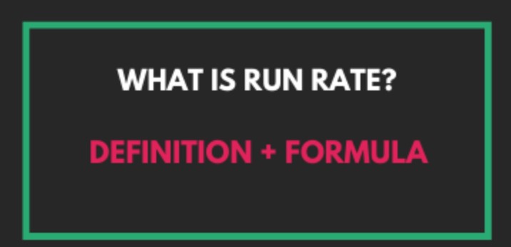 What is run rate in cricket?